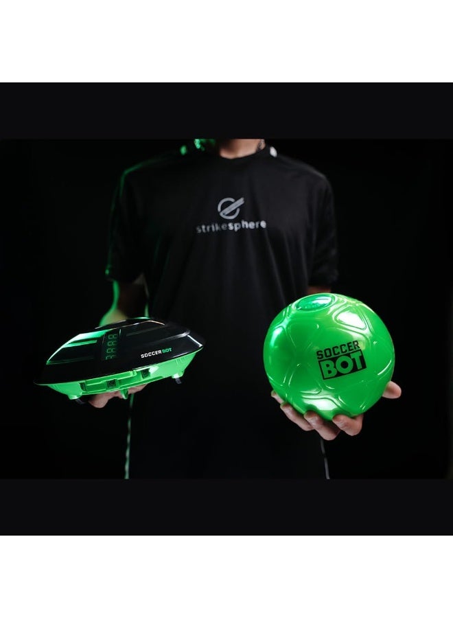 Strikesphere كرة القدم الداخلية - مدرب كرة القدم الذكي التفاعلي للأطفال (أسود، مقاس واحد) - Image 2
